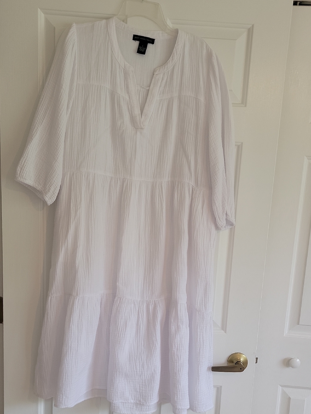 Joan Vass White Cotton Tee